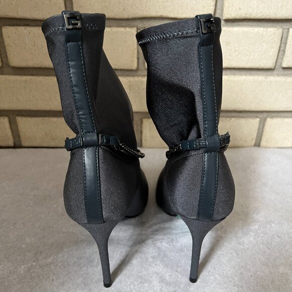 GUESS Women's Forsta Gray Satin Pointy Toe Stiletto Angle Boot, Size 7.5M - NEW - Picture 7 of 12